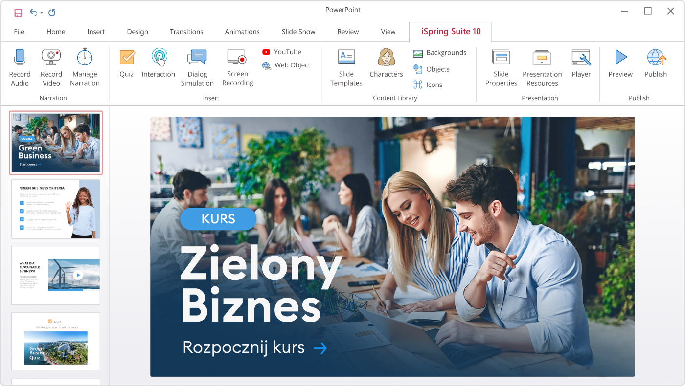 Publikowanie w iSpring Suite