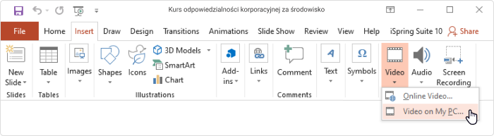 SCORM z MP4 SCORM z MP4