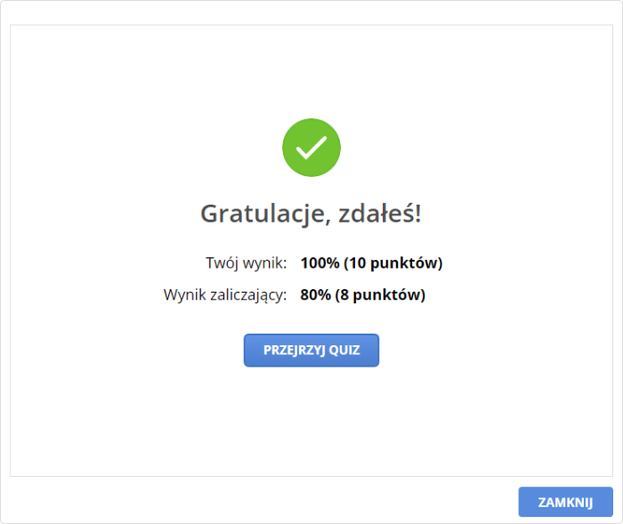 Ostatni slajd przygotowany w iSpring Suite Ostatni slajd przygotowany w iSpring Suite