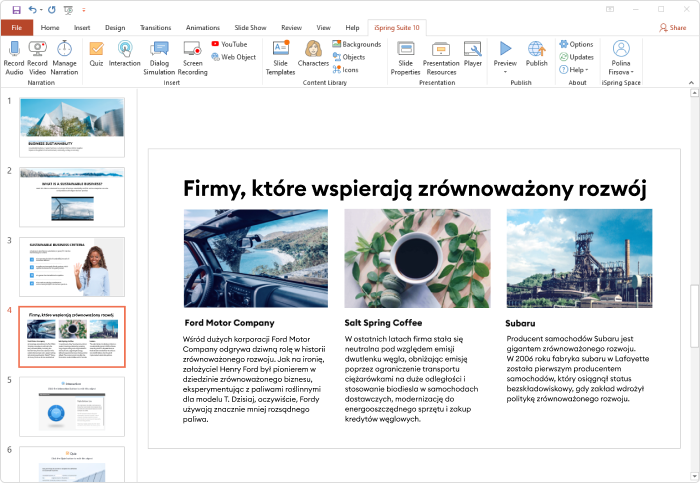 Tworzenie kursów online Tworzenie kursów online w iSpring Suite