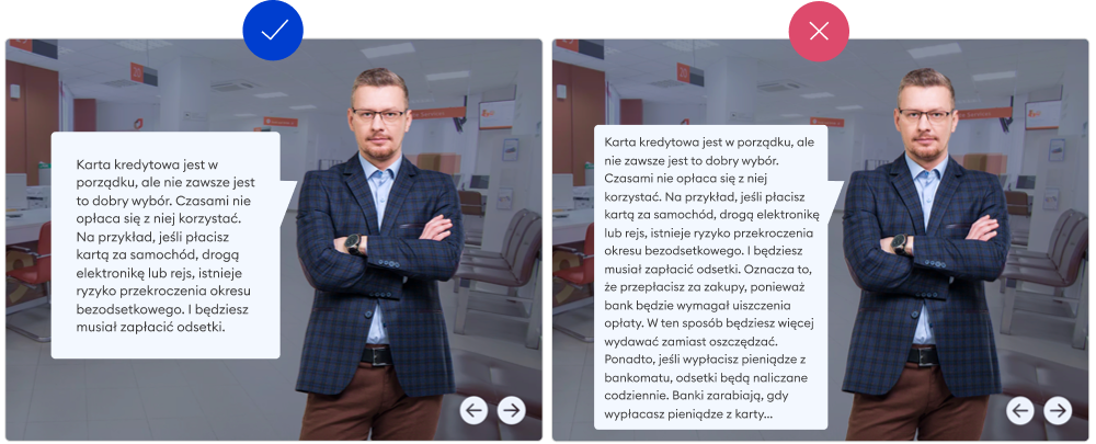Tekst na slajdzie Jak stworzyć kurs online - minimalizacja tekstu