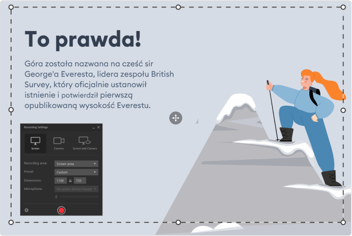 Zakładka Screen Zakładka Screen w iSpring Suite Max