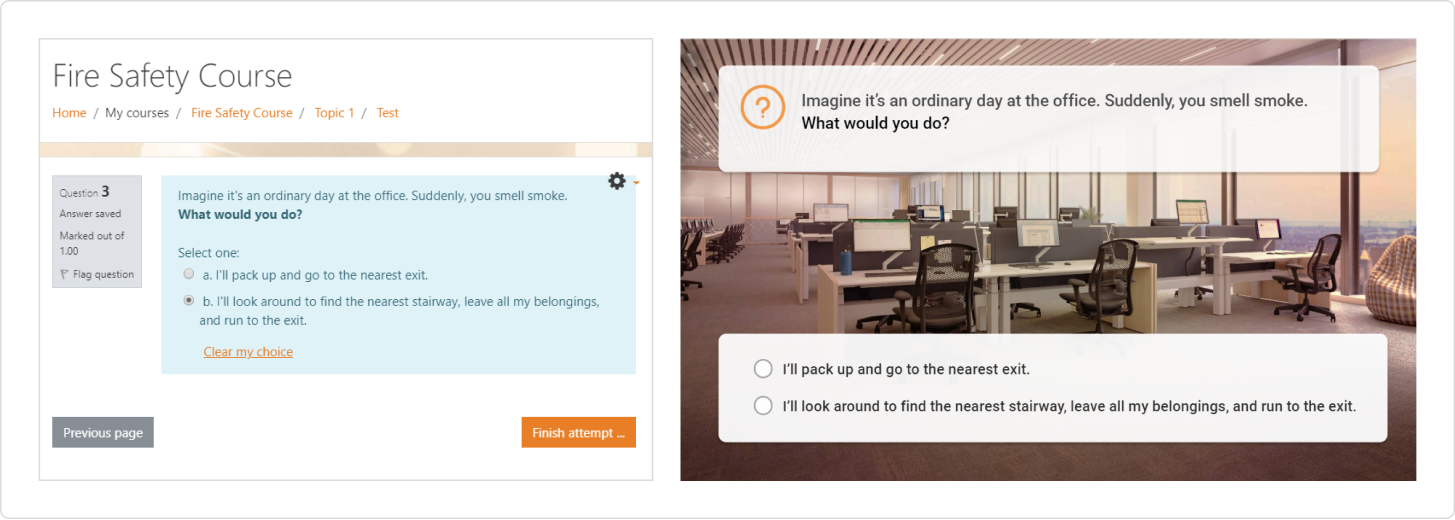 Moodle vs. iSpring Suite Porównanie quizu przygotowanego w Moodle i w iSpring Suite