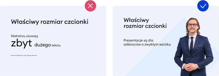 Wybór właściwego rozmiaru czcionki Wybór właściwego rozmiaru czcionki