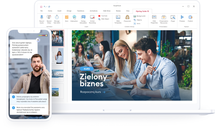 Prezentacja interaktywna w iSpring Suite Max