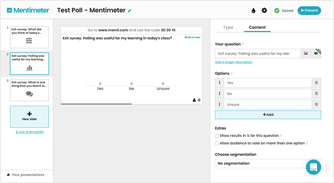 Mentimeter Prezentacja interaktywna w Mentimeter