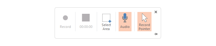Audio i wskaźnik nagrywania Odznaczenie opcji