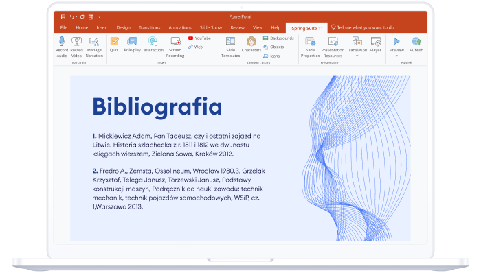 Jak zrobić prezentację multimedialną: dodawanie bibliografii Jak zrobić prezentację multimedialną: dodawanie bibliografii