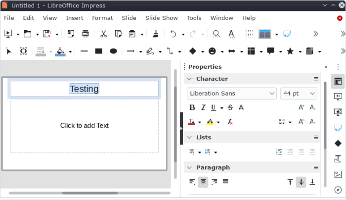 LibreOffice Impress