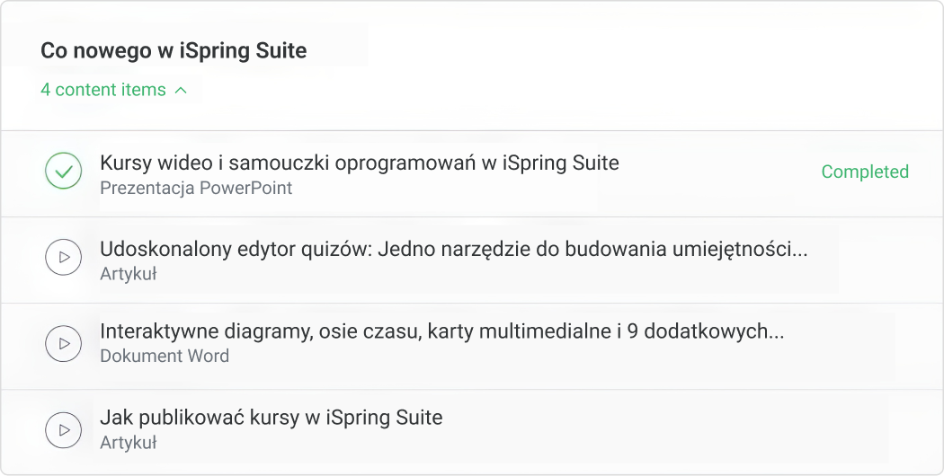 Co nowego znajduje się w e-kursie iSpring Suite Co nowego znajduje się w e-kursie iSpring Suite